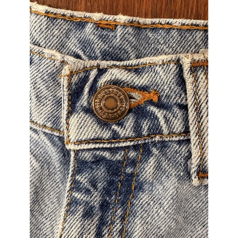 Levi's Vintage 562 Blue Loose Fit Student 30 Denim Shorts Orange Tab USA